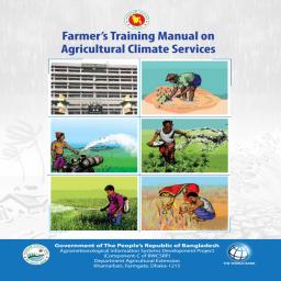 DAE Cadre Officials ToT Manual on Agricultural Climate Services